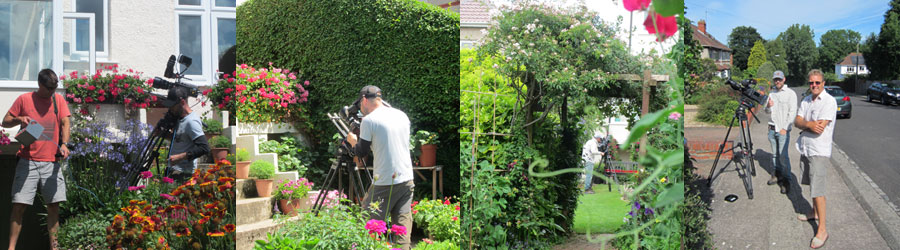 BBC camaramen | Cameraman Ian in garden | Ian and Mark 